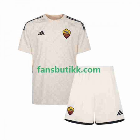 Fotballdrakt AS Roma Barn Bortetrøye 2023-2024 Kortermet